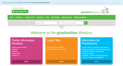 Desktop Screenshot of glosfamiliesdirectory.org.uk