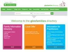 Tablet Screenshot of glosfamiliesdirectory.org.uk